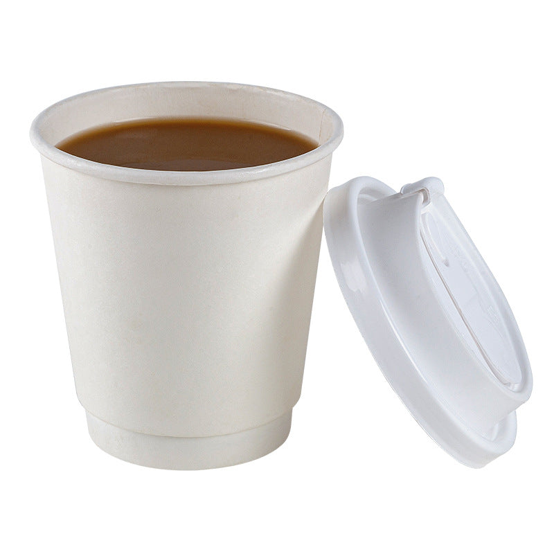 Disposable Coffee Cups Bulk – Custom Double Wall Insulated Paper Cups for Hot Drinks, Tea, Milk Tea & To Go HL07CP304